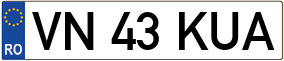 Trailer License Plate